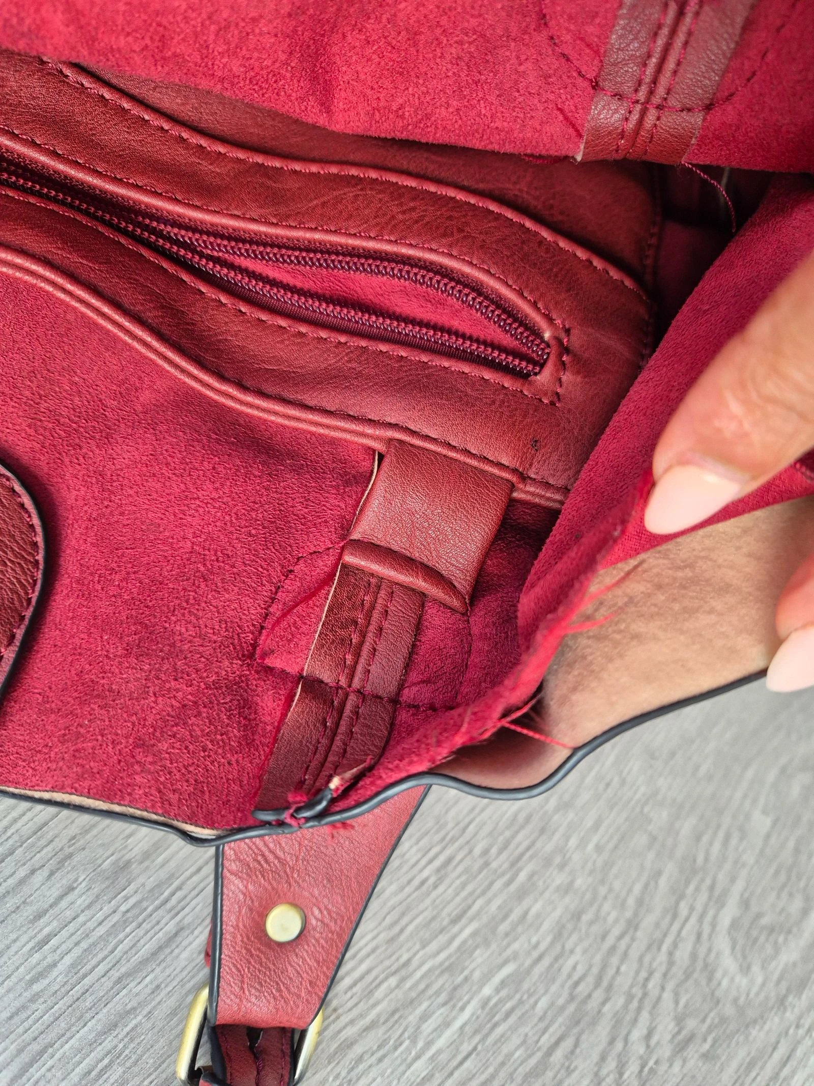 Red Handbag / Shopper – MSK – Spacious Shoulder Bag with Compartments – photo 10